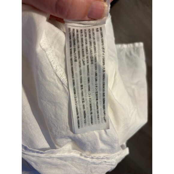 Abercrombie & fitch strapless linen minidress lined fit & flare white bride grad - Picture 9 of 9